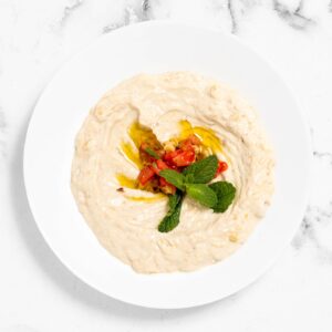 SMOKED EGGPLANT WITH TAHINI